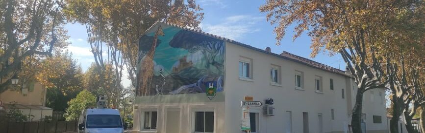 Vu de la finalisation de la fresque