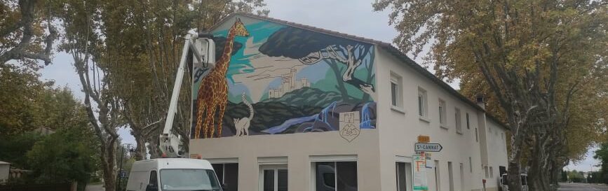Elévateur pour peindre la fresque