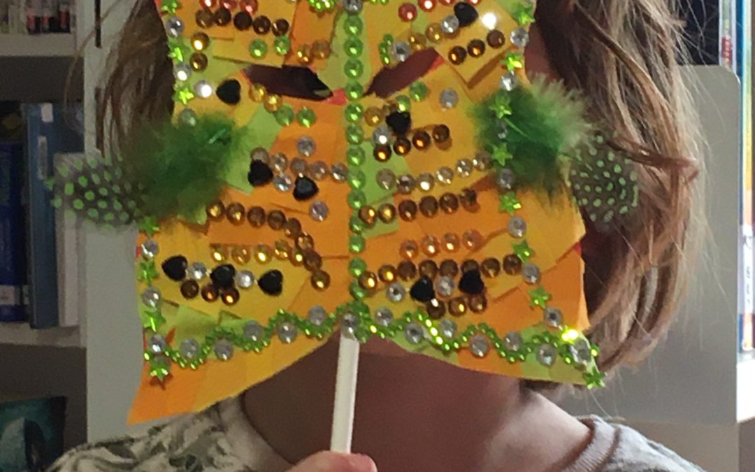 Un atelier festif « Masque de Carnaval » ! Merci les enfants !